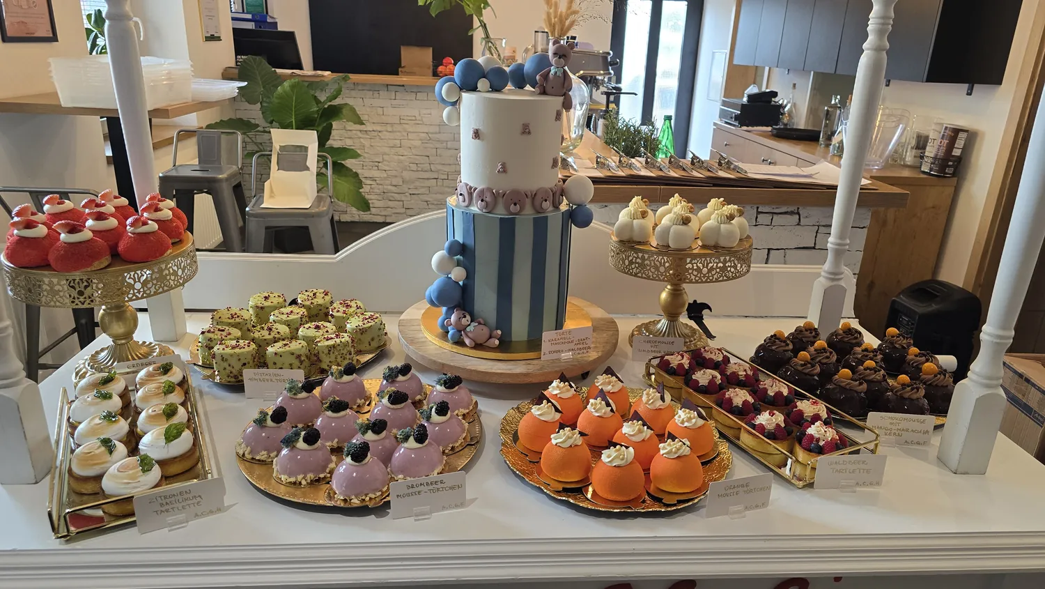 Aufgebauter Sweet Table